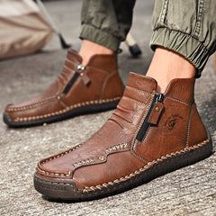 Mostelo® - Men's Soft And Breathable Zipper Outdoor Tooling Boots V2