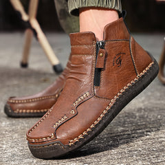 Mostelo® - Men's Soft And Breathable Zipper Outdoor Tooling Boots V2