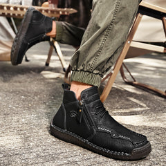 Mostelo® - Men's Soft And Breathable Zipper Outdoor Tooling Boots V2
