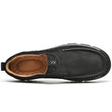 Mostelo®— Mens Slip On Leather Casual Walking Shoes