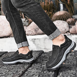 Mostelo®— Mens Slip On Leather Casual Walking Shoes