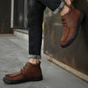 Mostelo® -Winter men's casual leather shoes with leather soft soles and high top leather shoes