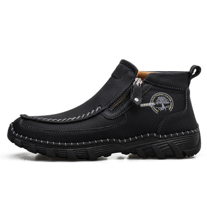 Mostelo® -  Men's Soft And Breathable Zipper Outdoor Tooling Boots