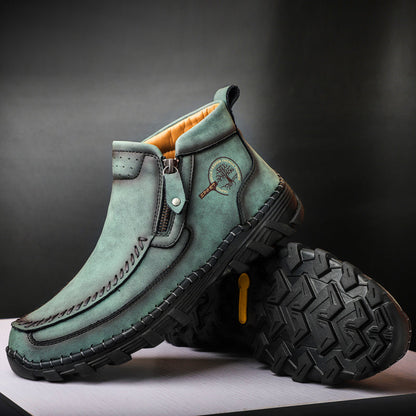 Mostelo® -  Men's Soft And Breathable Zipper Outdoor Tooling Boots