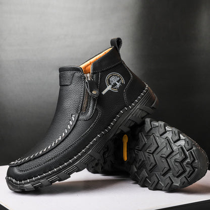 Mostelo® -  Men's Soft And Breathable Zipper Outdoor Tooling Boots