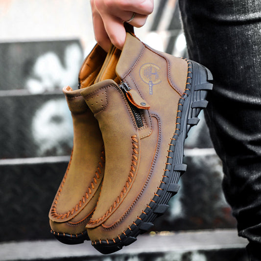 Mostelo® -  Men's Soft And Breathable Zipper Outdoor Tooling Boots