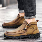 Mostelo® -  Men's Soft And Breathable Zipper Outdoor Tooling Boots