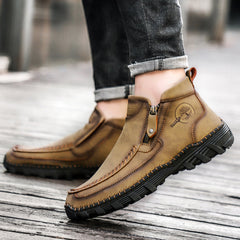 Mostelo® -  Men's Soft And Breathable Zipper Outdoor Tooling Boots