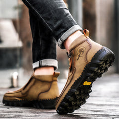 Mostelo® -  Men's Soft And Breathable Zipper Outdoor Tooling Boots