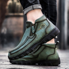 Mostelo® -  Men's Soft And Breathable Zipper Outdoor Tooling Boots