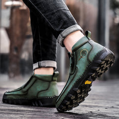 Mostelo® -  Men's Soft And Breathable Zipper Outdoor Tooling Boots