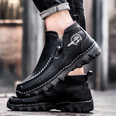 Mostelo® -  Men's Soft And Breathable Zipper Outdoor Tooling Boots
