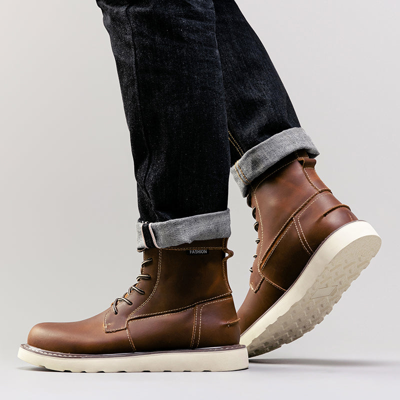 Mostelo Mens Boots  Casual Boots For Men Waterproof Chukka Boots Mens